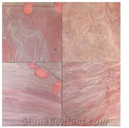 India Pink Slate Slabs & Tiles
