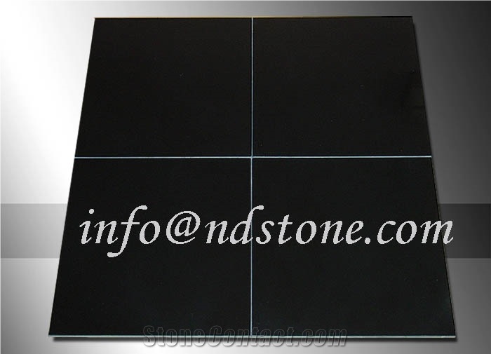 China Absolute Black Marble Tile
