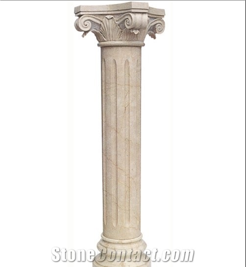 Turkey Beige Marble Columns