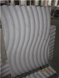 Ariston White Marble Wall Panel