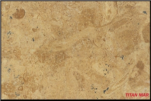 Flowery Gold Limestone, India Yellow Limestone Slabs & Tiles