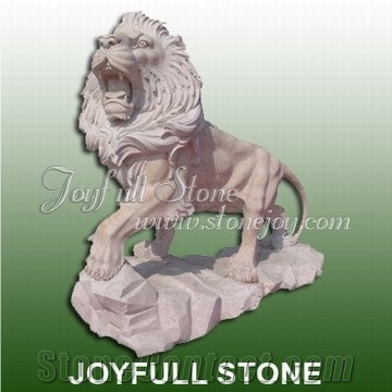 Lion Sculpture, Marble Lion, Stone Carved Lion
