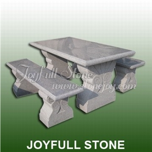 Stone Table & Bench, Outdoor Furniture, Table Set