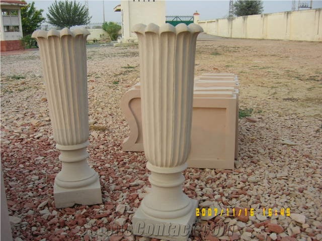 White Sandstone Pots
