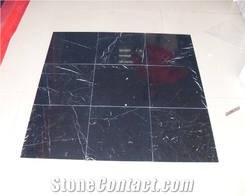 Black and White Marble Tile