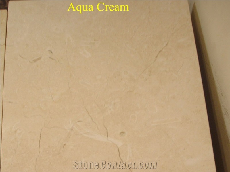 Aqua Cream Marble Slabs & Tiles
