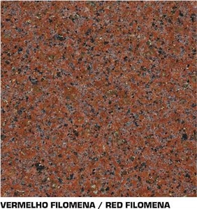 Vermelho Filomena Granite Slabs & Tiles, Brazil Red Granite