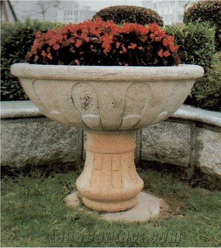 Marble Stone Garden Flowerpot
