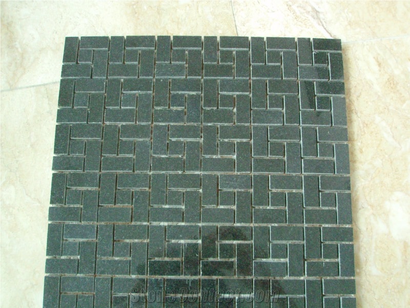 Ema-130 Green Granite Mosaic