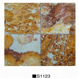 Earth Slate S1123 Slabs & Tiles, China Yellow Slate