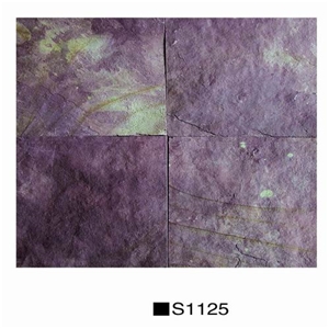 Purple Slate S1125 Slabs & Tiles, China Lilac Slate