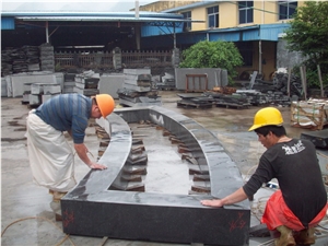 Black Basalt Special Shape Product