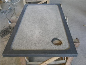 Blue Limestone Shower Base