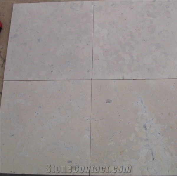 Yellow Limestone Sandblasted Tile