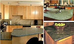 Green Granite Kitchen Design