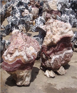Wooden Vein Garden Stone