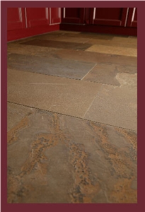 Rich Autumn African Slate Floor Tiles