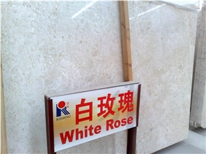 White Rose Marble Slab, Turkey Beige Marble