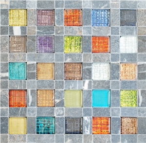 Stone and Glass Mix Mosaic MSG-0019