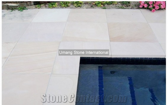 Mint Honed Sandstone Pool Coping