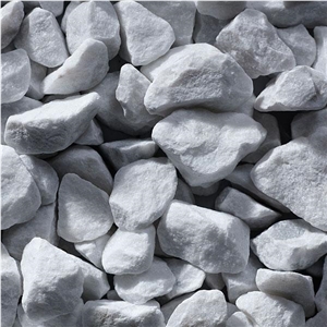 Bianco Sivec Marble Gravel, White Marble