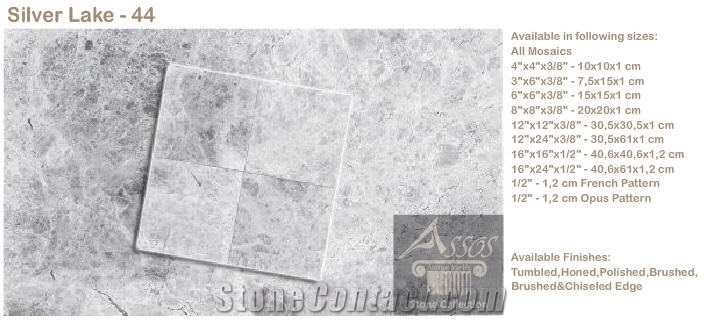 Silver Blue Marble Slabs & Tiles, Turkey Grey Marble