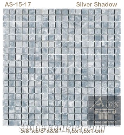 Silver Shadow Marble Mosaic