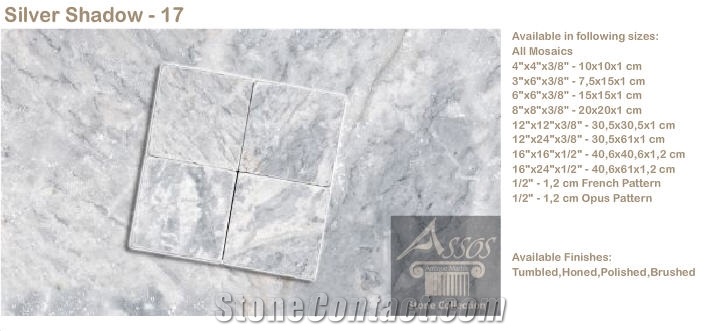 Silver Shadow Marble Slabs & Tiles, Turkey Grey Marble