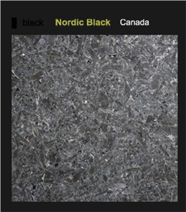 Nordic Black Granite Slabs & Tiles, Canada Black Granite
