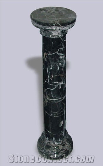 Black Marquina Marble Columns