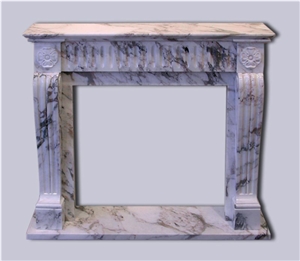 Fior Di Pesco Marble Fireplace, Lilac Marble