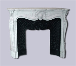 Statuario Venato Marble Fireplaces, White Marble Fireplaces