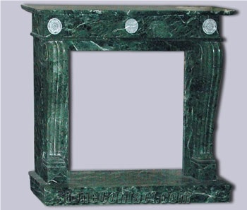 Verde Issorie Marble Fireplaces, Green Marble Fireplaces