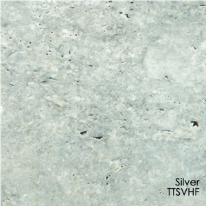 Afyon Silver Travertine Slabs & Tiles, Turkey Grey Travertine
