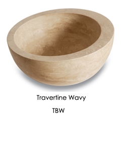 Beige Travertine Basin