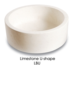 Limestone U Shape Basin