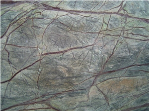 Rain Forest Green Marble Tile, India Green Marble