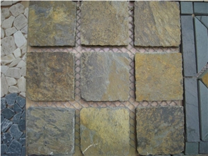 Rust Slate Mosaic Tiles, China Rust Slate