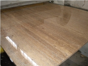 Noche Travertine Vein Cut Slab,brown Travertine