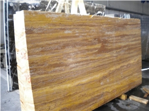 Travertine Fantasia Slab,yellow Travertine