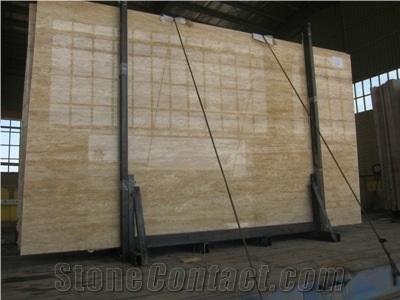 Classic Travertine Slabs, Iran Beige Travertine