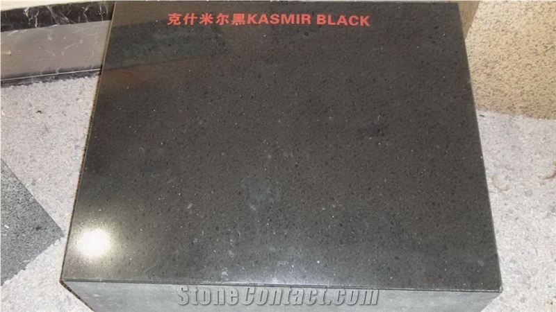 Kasmir Black Granite Slabs & Tiles Wall Covering Granite Floor Covering Interior Exterior Granite French Pattern Gofar