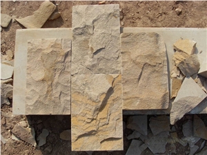 Yellow Sandstone Mushroom Stone