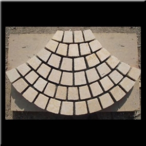 Chinese Beige Limestone Honed Mosaic