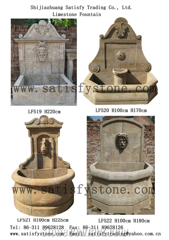 Beige Limestone Fountains
