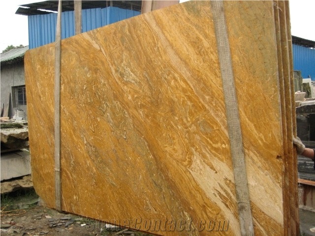 Royal Gold Marble Slab, China Yellow Marble