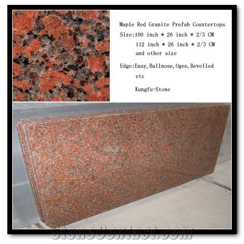 Maple Red Granite Countertops