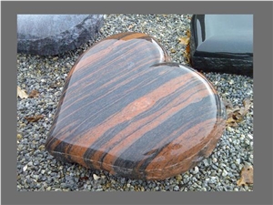 Multicolor Granite Heart Headstones