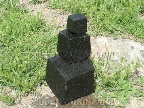 Black Basalt Granite Cubes
