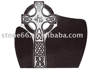 Black Granite Headstone